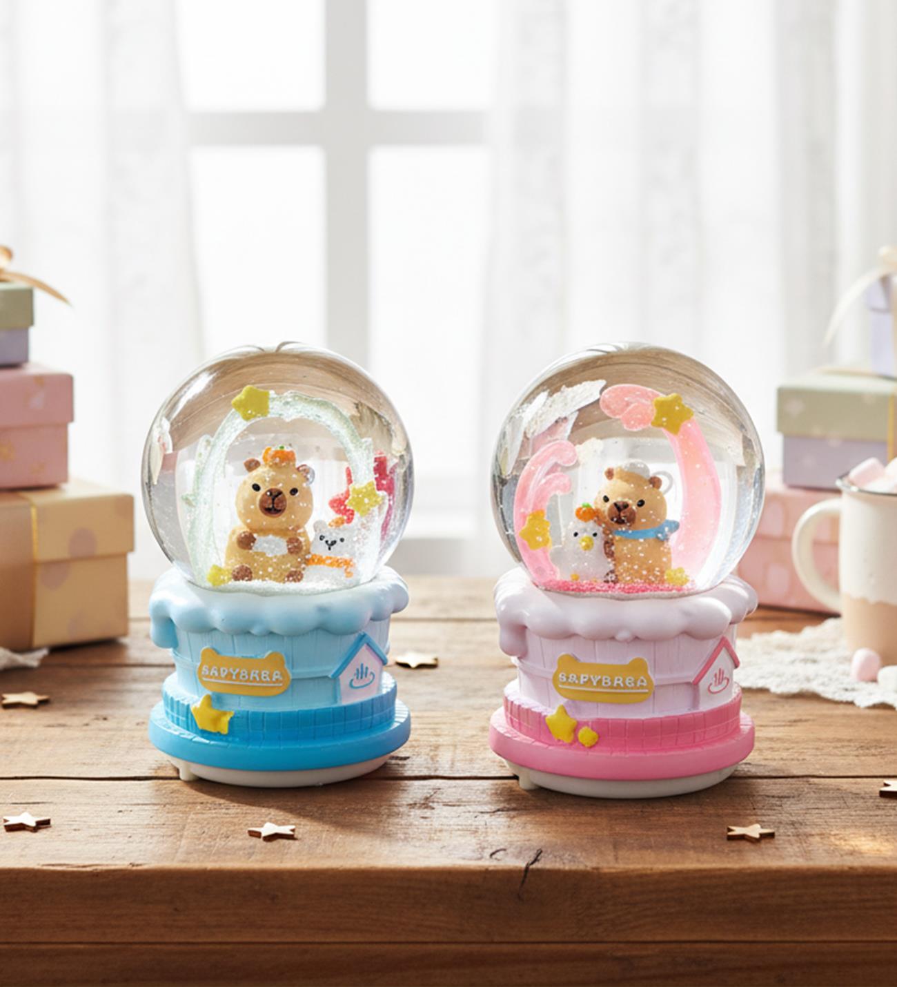 Capybara Orta Boy Işıklı Müzikli Kar KüresigiftmodaBM-1901	