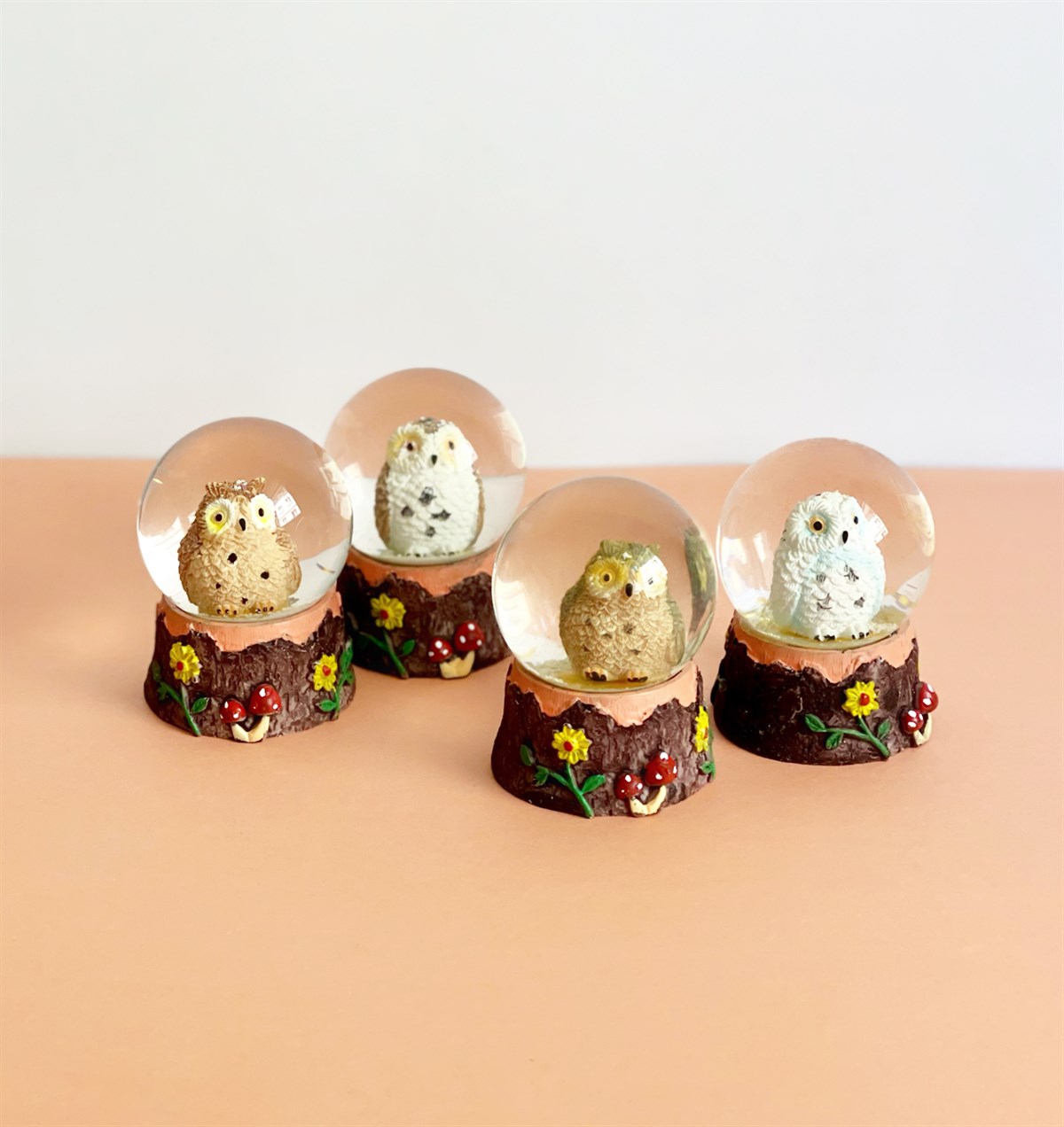 Sevimli Baykuş Tasarımlı Orta Boy Kar KüresigiftmodaGM-4250