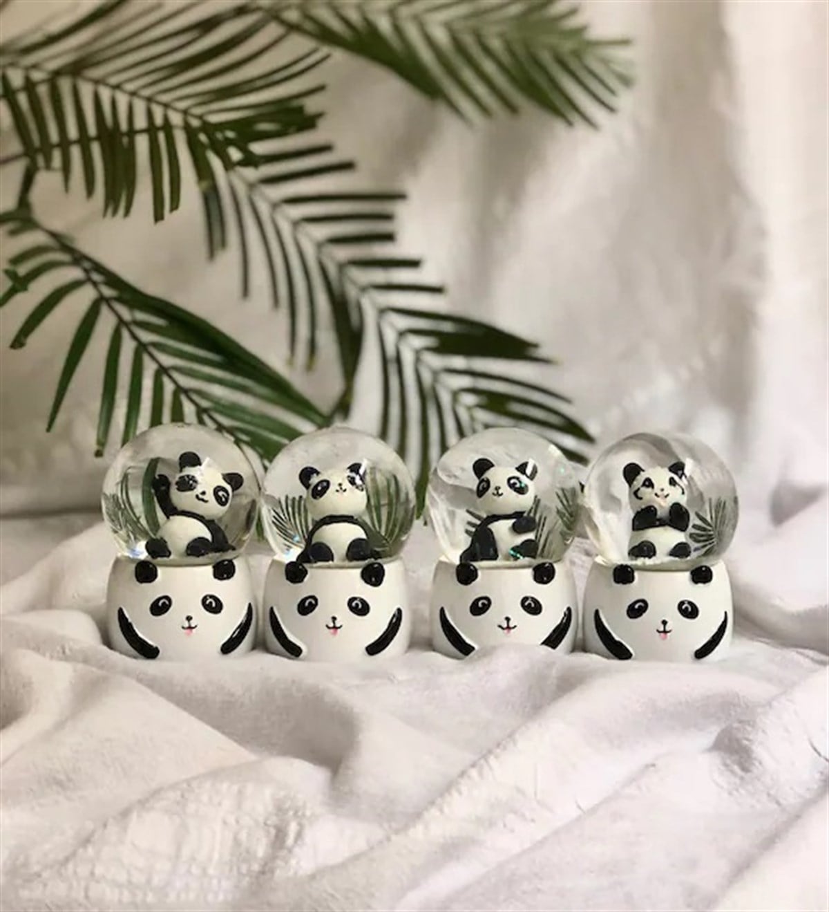 Mini Işıklı Panda Kar KüresigiftmodaGm-1480