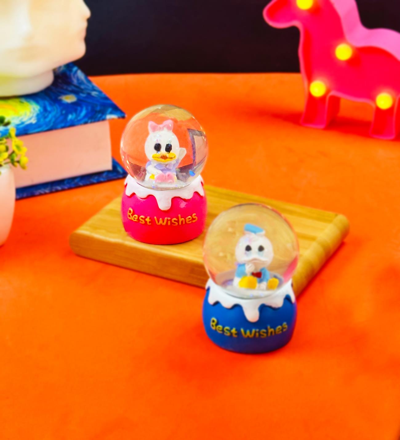 Sevimli Ördek Tasarımlı Işıklı Mini Kar KüresigiftmodaBM-1017