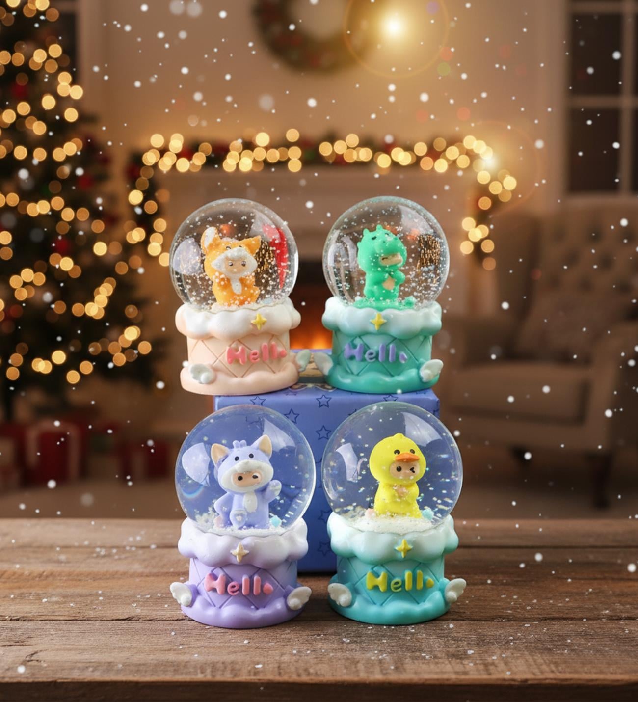 Mini Işıklı Kostümlü Karakter Kar KüresigiftmodaBM-1910	