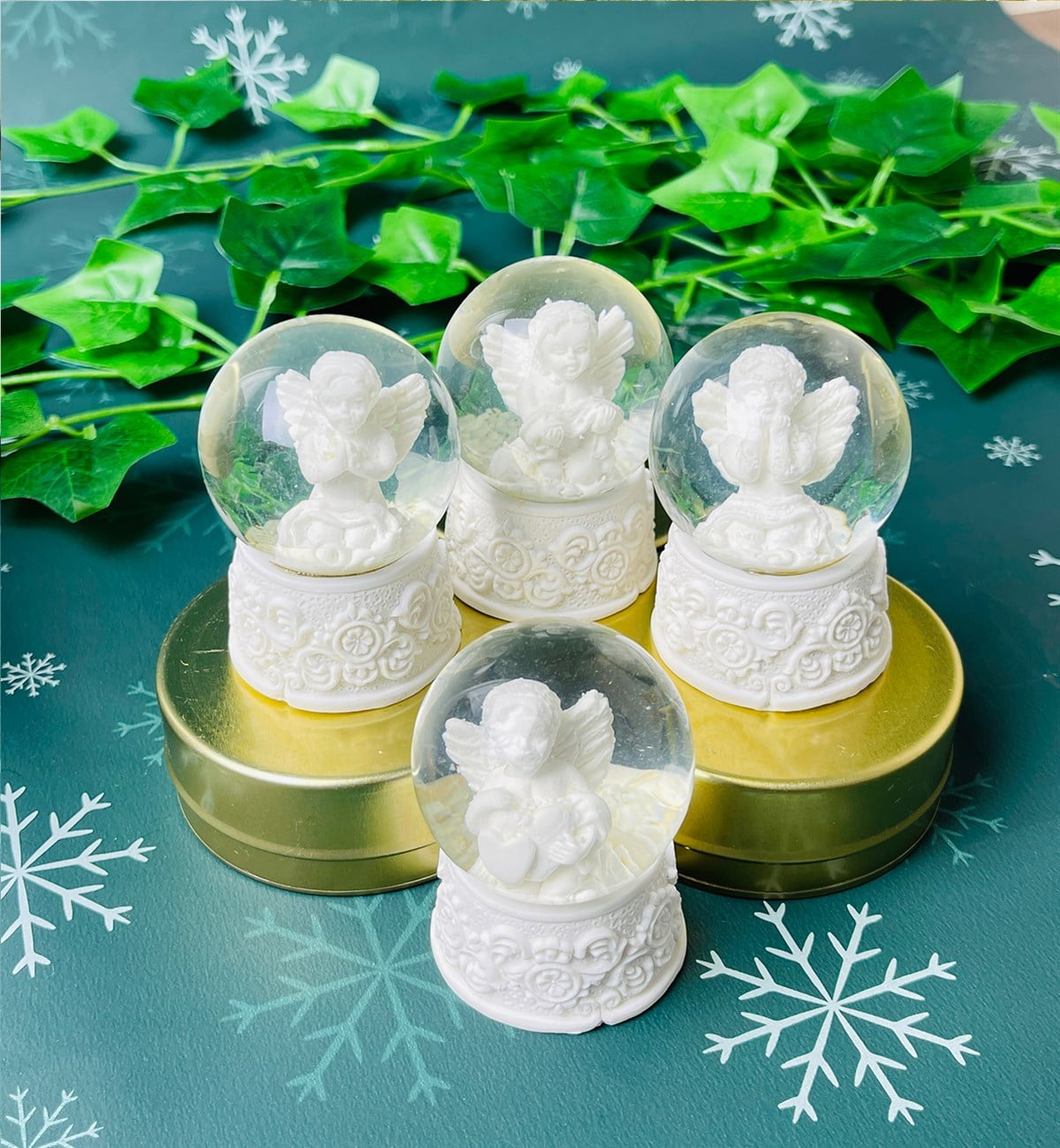 Beyaz Melek Mini Kar KüresigiftmodaGM-4247