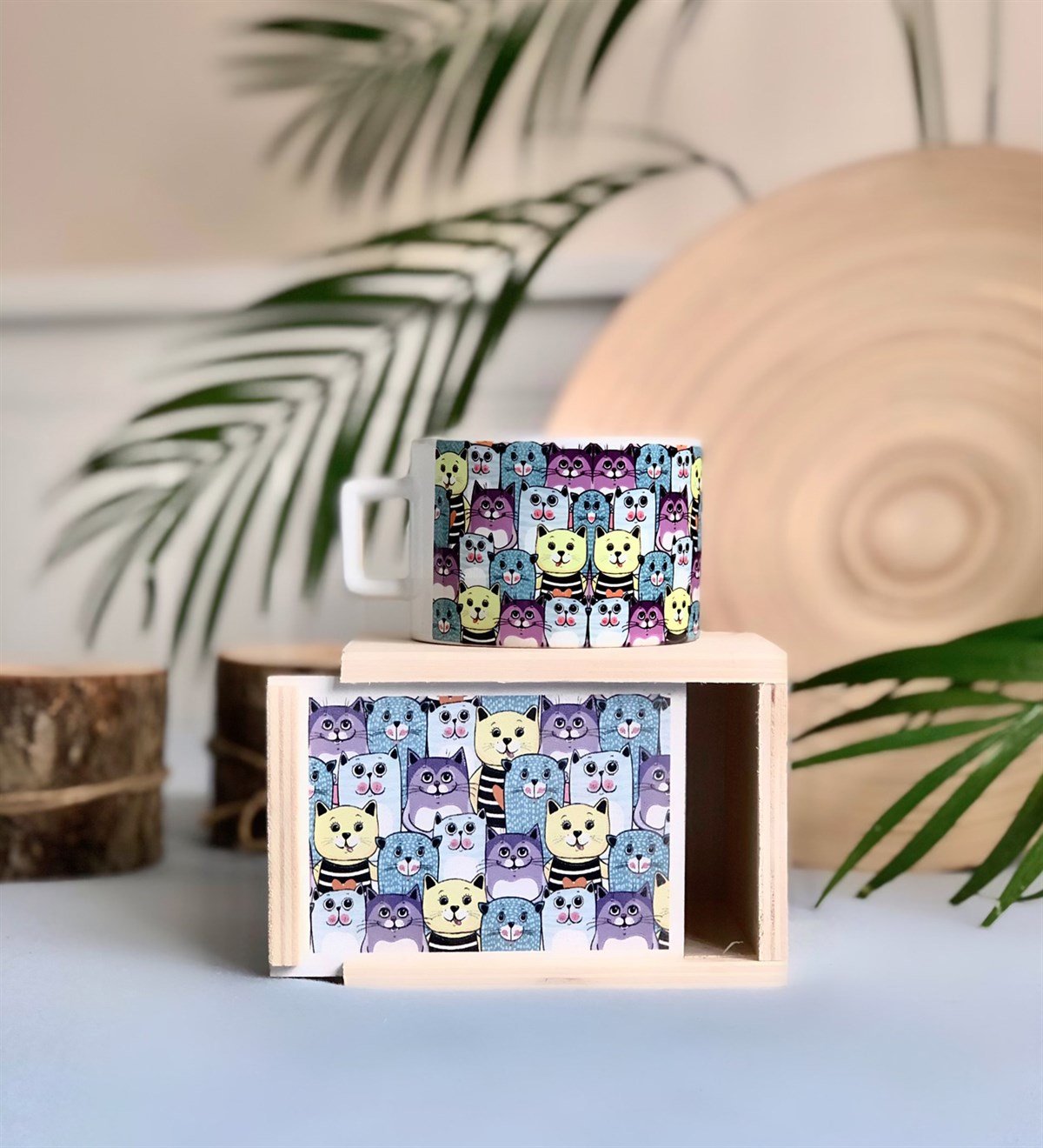 Kedi Tasarımı Kutulu KupaGiftmodaKedi-Kutulu-Kupa