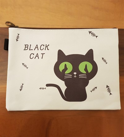 Kedi Tasarımlı A5 Ebatında Çanta