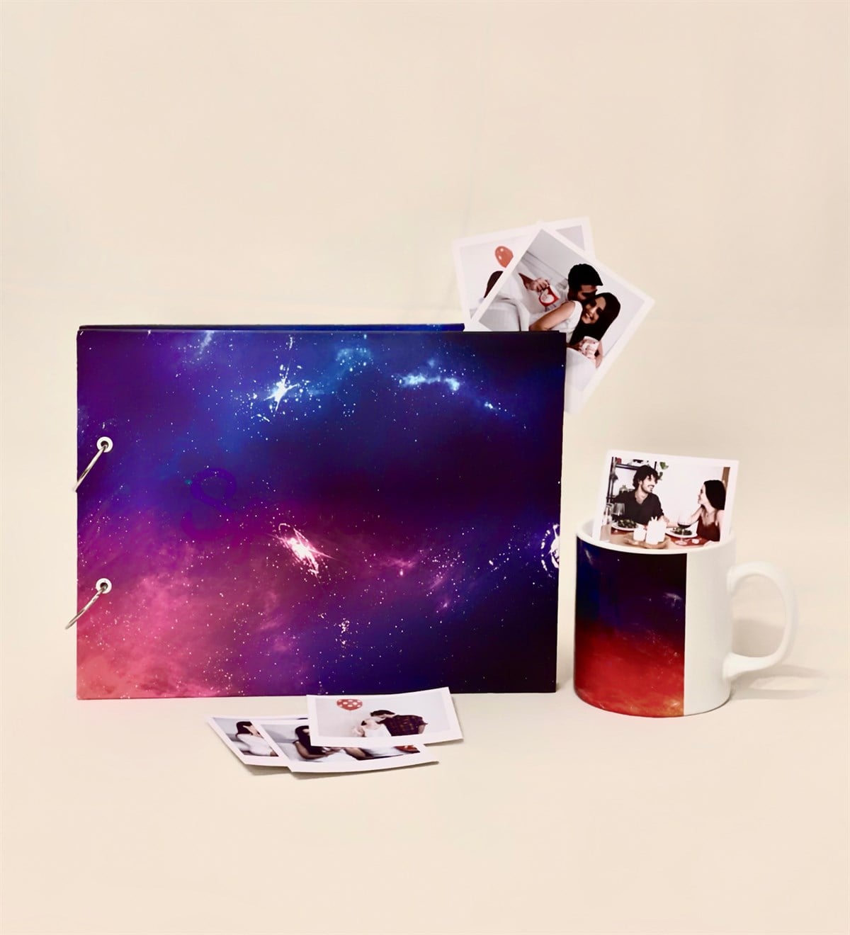 Kişiye Özel 20 Fotoğraflı Space Tasarımlı Albüm Ve Kupa Set GiftmodaGmhs100144