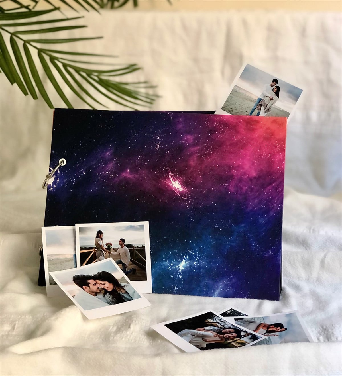 Kişiye Özel 20 Fotoğraflı Space Tasarımlı Siyah Sayfa Kendin Yap Fotoğraf AlbümüGiftmodako-space-album