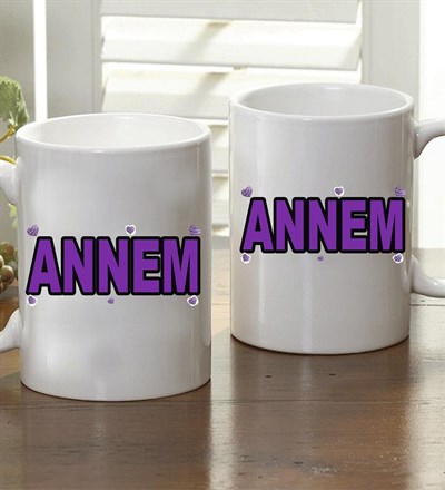 Kişiye Özel Annem Kupa Bardak