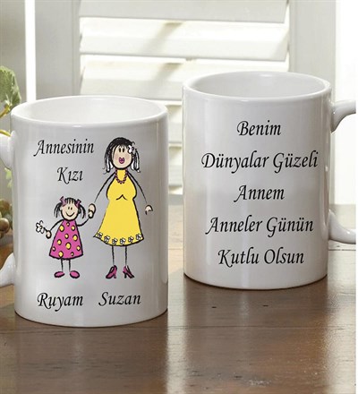 Kişiye Özel Annesinin Kızı Kupa Bardak