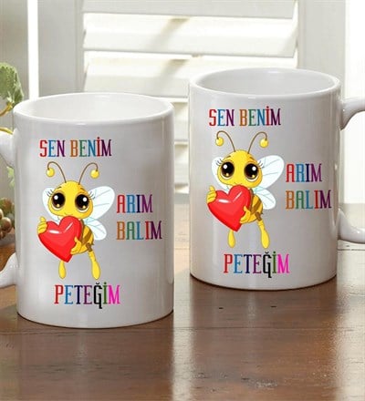 Kişiye Özel Arım Balım Peteğim Kupa Bardak