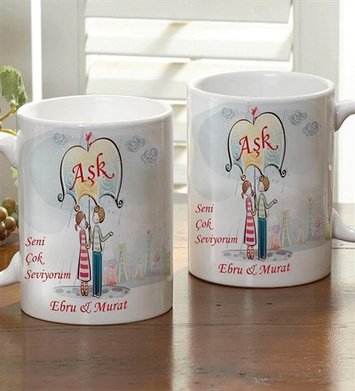 Kişiye Özel Aşk Kupa Bardak