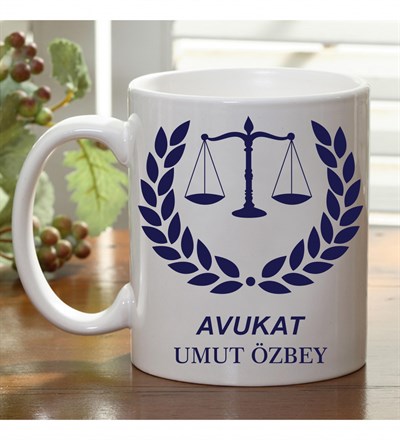 Kişiye Özel Avukat Logolu Kupa Bardak