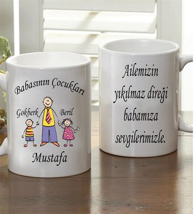 Kişiye Özel Babasının Çocukları Kupa Bardak