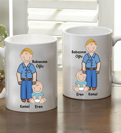 Kişiye Özel Babasının Oğlu Kupa Bardak