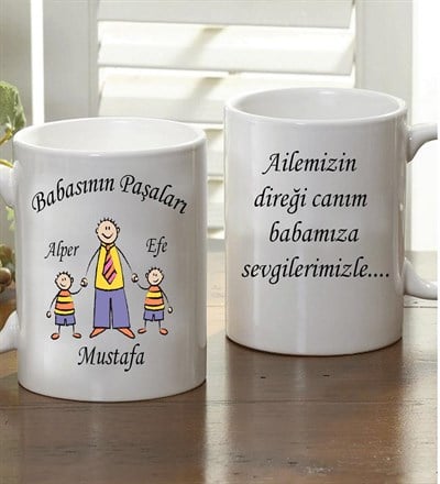 Kişiye Özel Babasının Paşaları Kupa Bardak