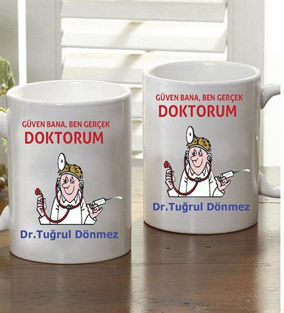 Kişiye Özel Ben Doktorum Kupa Bardak