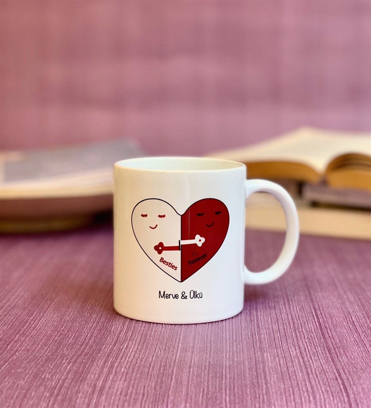 Kişiye Özel Best Friends Forover Tasarımlı KupaGiftmodaGmkp100085