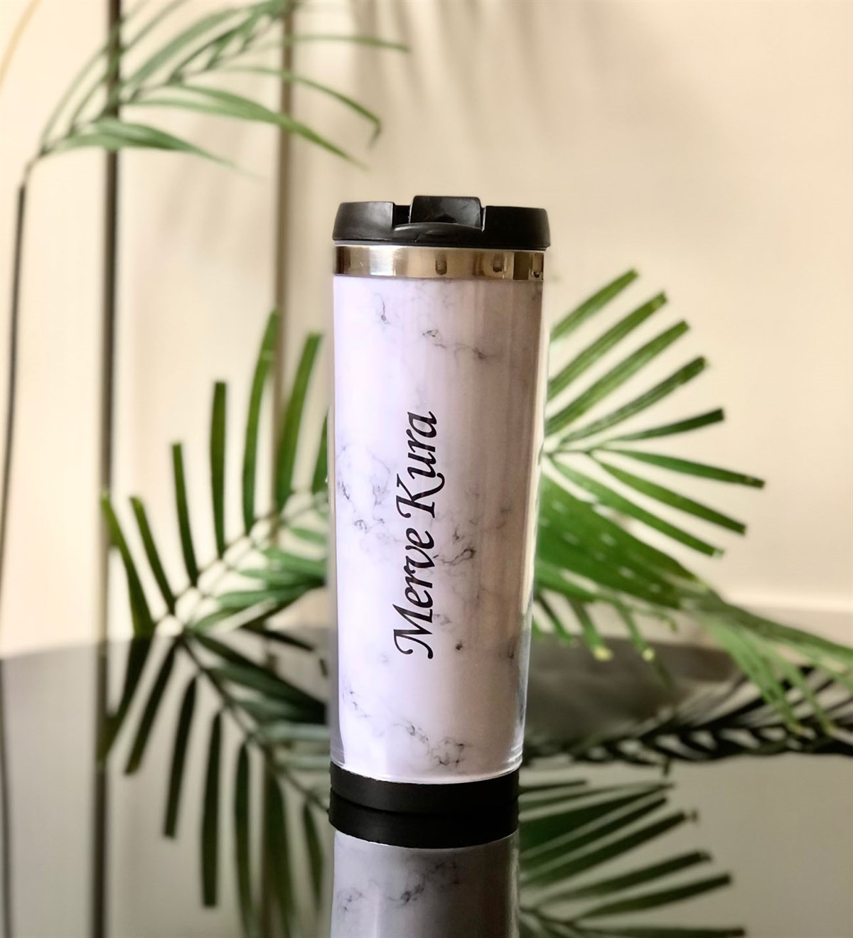 Kişiye Özel Beyaz Mermer Tasarımlı Mug BardakGiftmodaBeyaz-Mermer-Mug-Ko