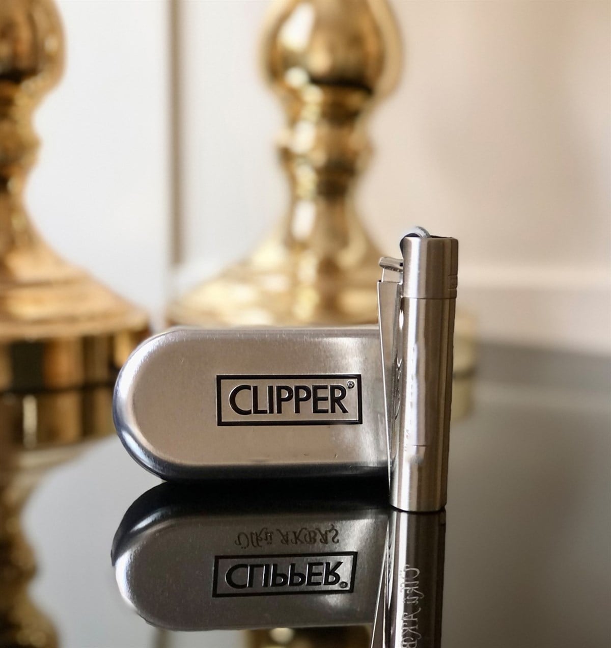 Gri Clipper ÇakmakgiftmodaGmc100010