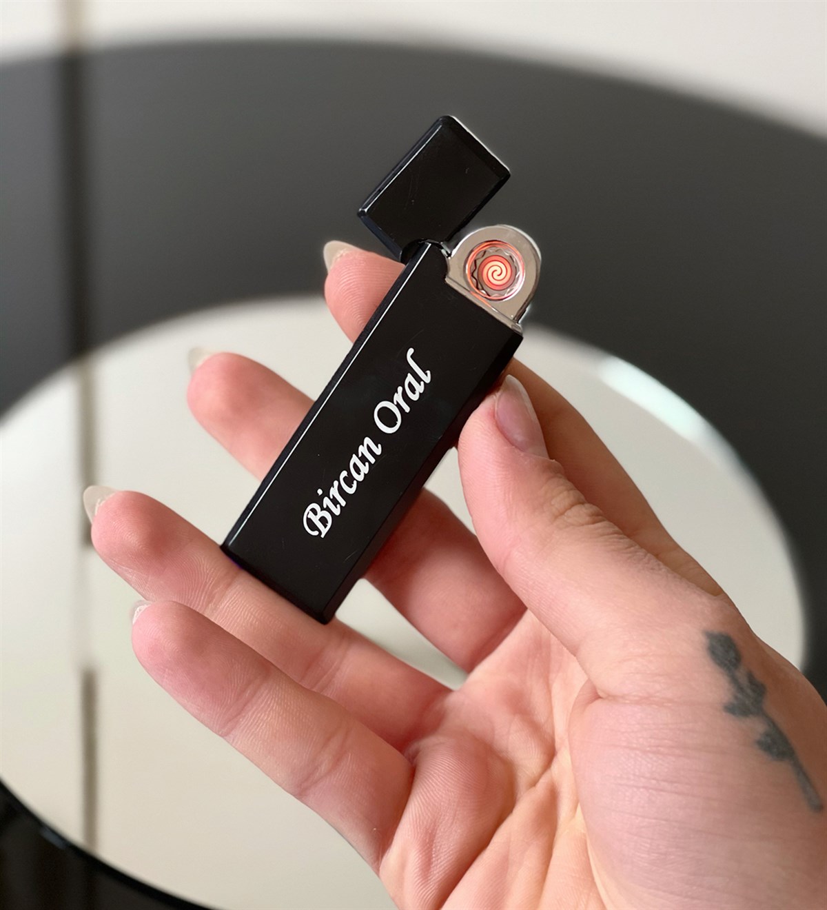 Kişiye Özel Usb Şarjlı Alevsiz ÇakmakgiftmodaGmc100004