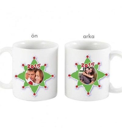 Kişiye Özel Çam Ağaçlı Kupa Bardak