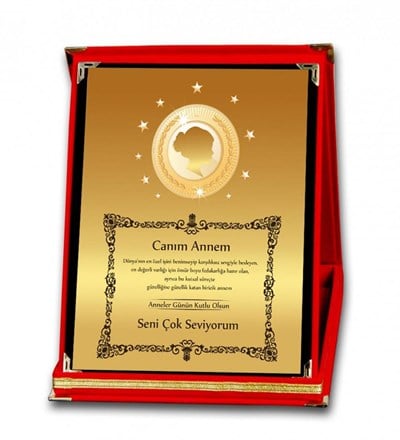 Kişiye Özel Canım Annem Ödül Orta Boy Plaket