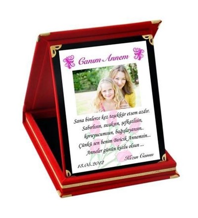 Kişiye Özel Canım Annem Ödül Orta Boy Plaket