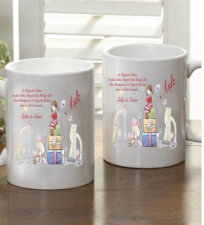 Kişiye Özel Edebi Aşk Kupa Bardak