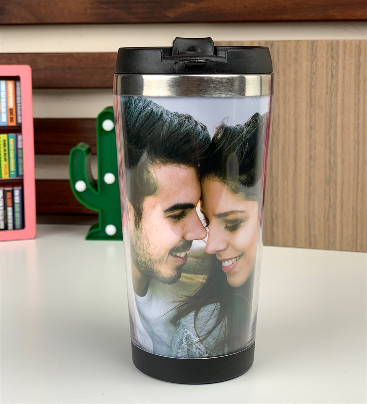 Kişiye Özel Fotoğraf Baskılı Çelik Termos GiftmodaGM10101