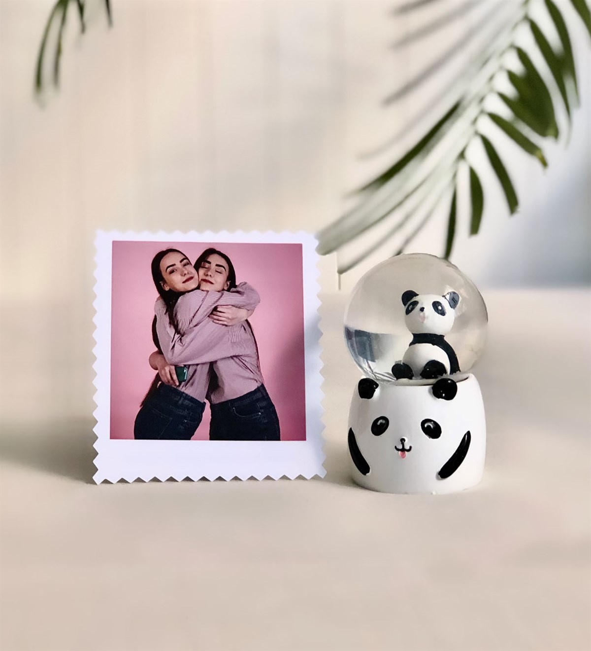 Kişiye Özel Fotoğraf Ve Panda Mini Kar KüresiGiftmodaPanda-Mini-Küre-Ko