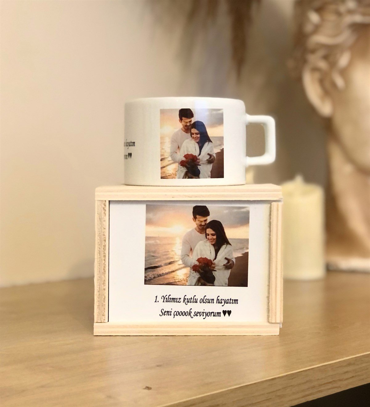 Kişiye Özel Fotoğraflı Ve Metinli Kutulu KupaGiftmodaGmkp100003