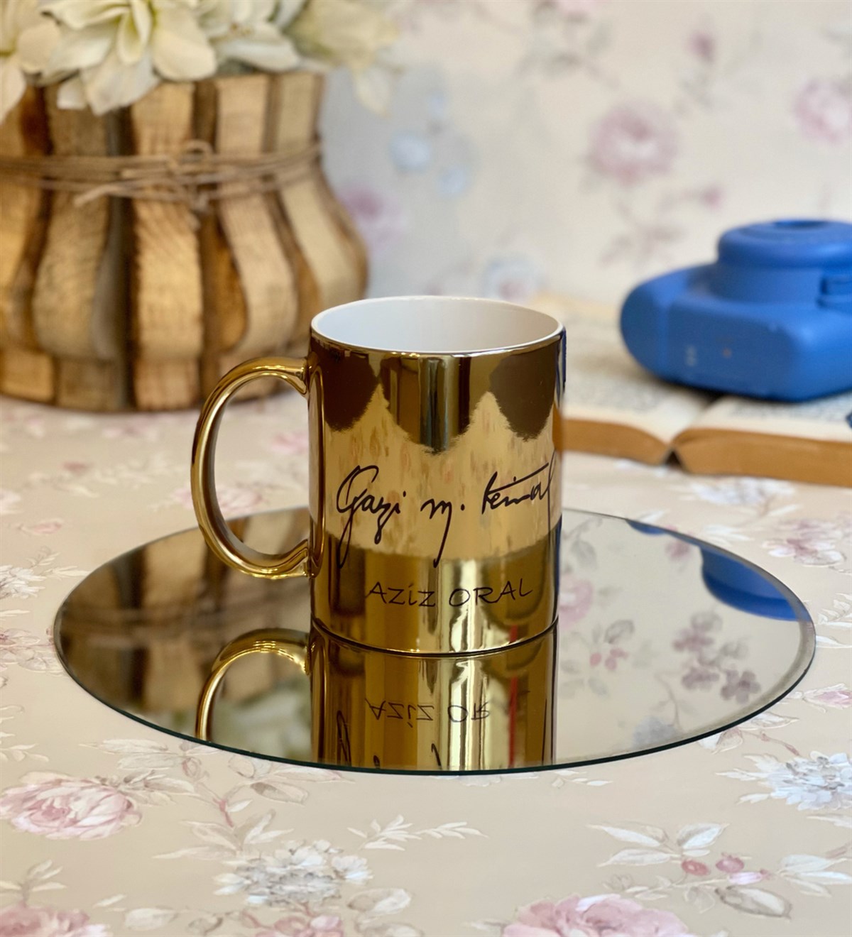 Kişiye Özel Gazi M.Kemal İmzalı Gold KupaGiftmodaK-Ö-Gazi-M-Kemal-Gold-Kupa