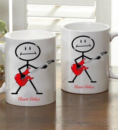 Kişiye Özel Gitarist Kupa Bardak
