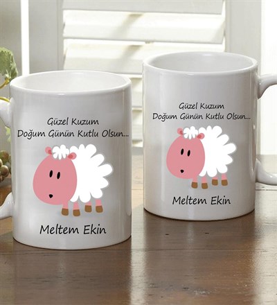 Kişiye Özel Güzel Kuzum Kupa Bardak