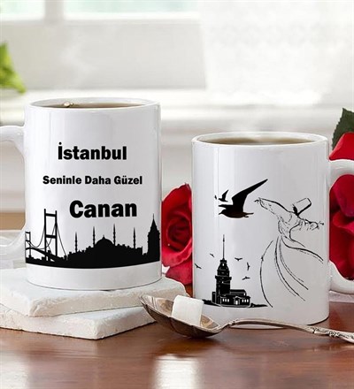 Kişiye Özel İstanbul Kupa Bardak