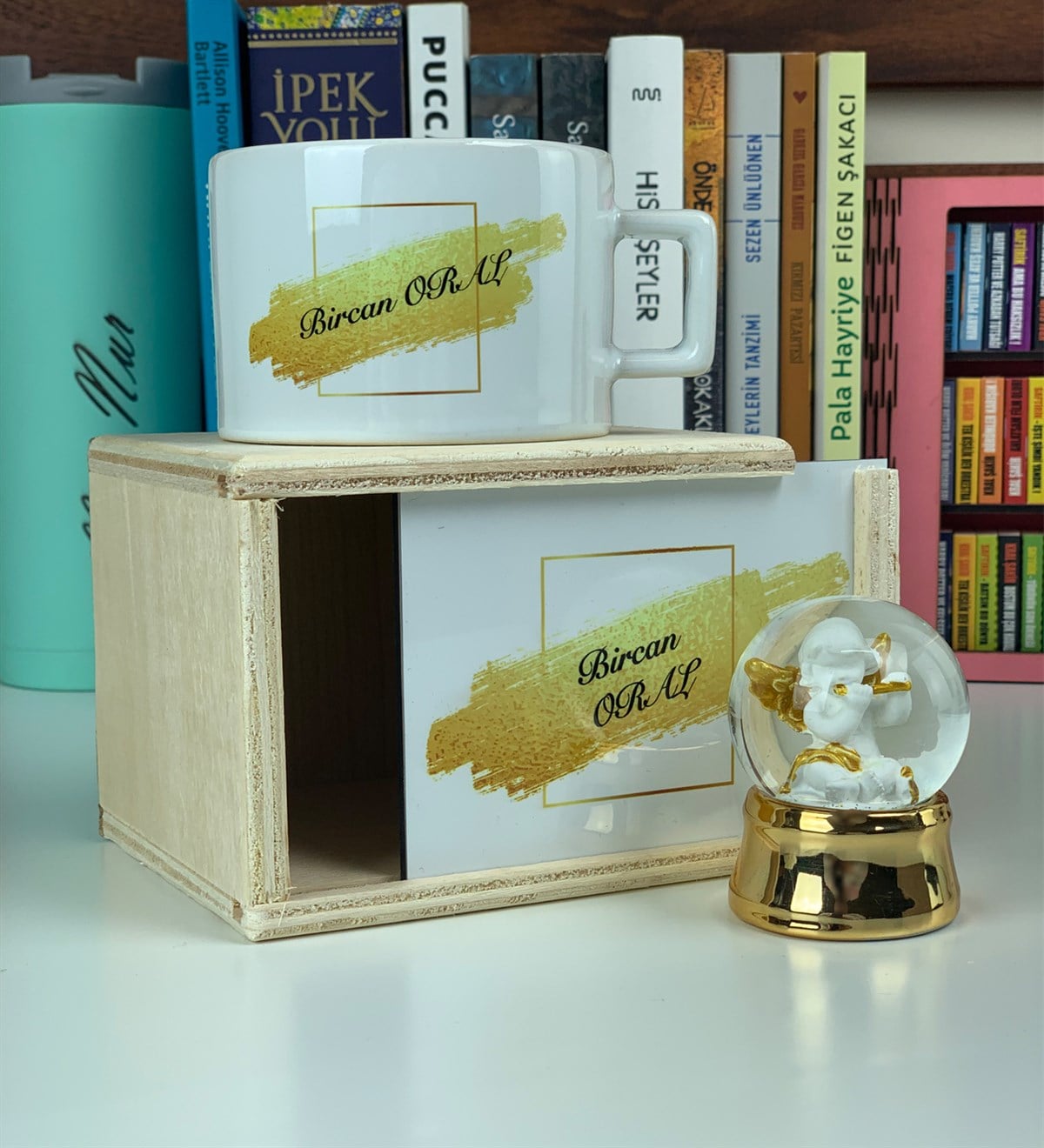 Kişiye Özel Kutulu Kupa ve Kar Küresi GiftmodaGM-1505-kupa