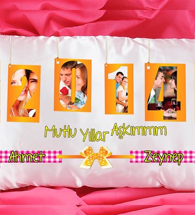 Kişiye Özel Mutlu Yıllar Aşkım Yastık