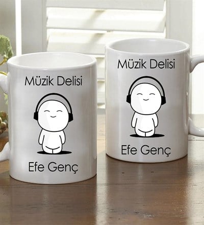 Kişiye Özel Müzik Delisi Kupa Bardak