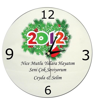 Kişiye Özel Nice Mutlu Senelere Hayatım Duvar Saati