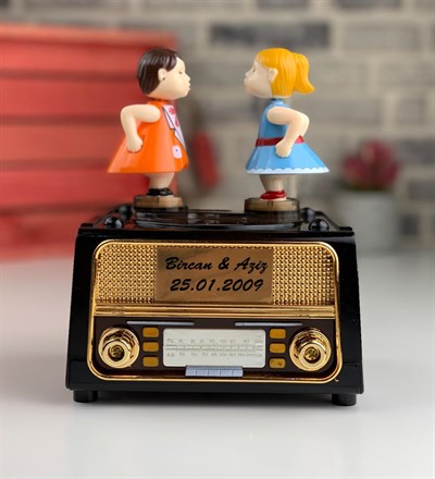 Kişiye Özel Nostaljik Radyo Görünümlü Müzik Kutusu