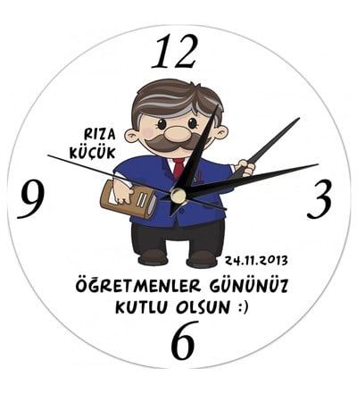 Kişiye Özel Öğretmenler Günü Duvar Saati