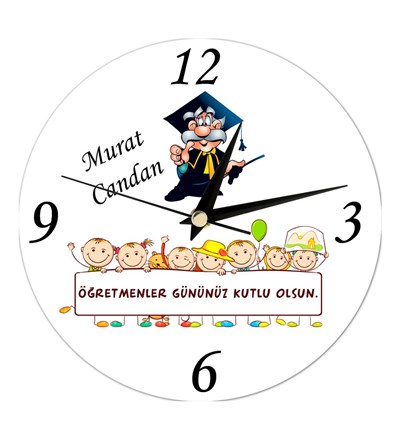 Kişiye Özel Öğretmenler Günü Duvar Saati