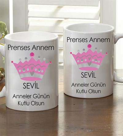Kişiye Özel Prenses Annem Kupa Bardak