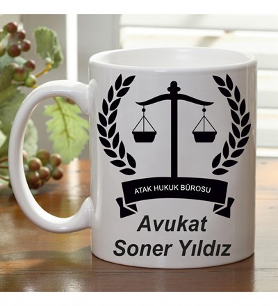 Kişiye Özel Tasarım Avukat Kupa Bardak