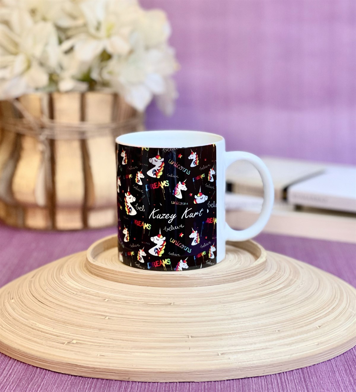Kişiye Özel Unicorn Tasarımlı KupaGiftmodaGmkp100082