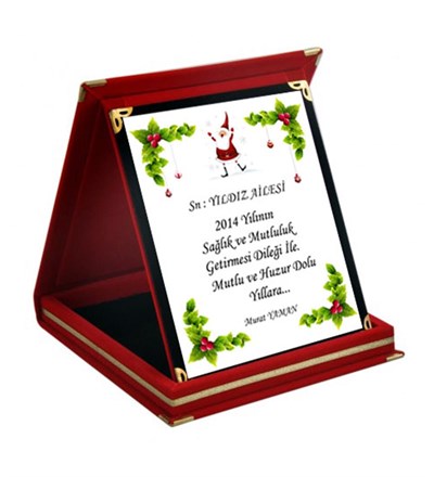 Kişiye Özel Yeni Yıl Ödül Orta Boy Plaket