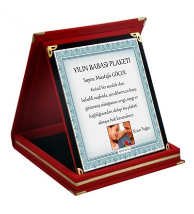 Kişiye Özel Yılın Babası Ödül Orta Boy Plaket