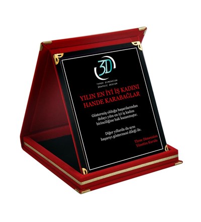Kişiye Özel Yılın En İyi İş Kadını Ödül Orta Boy Plaket