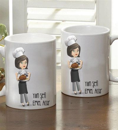 Kişiye Özel Yılın Şefi Kupa Bardak
