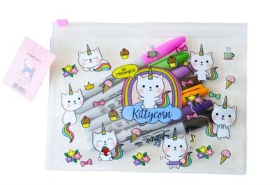 Kiwoodesign Kittycorn Şeffaf Çanta