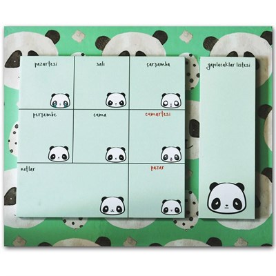 Kiwoodesign Panda Haftalık Planlayıcı HP05